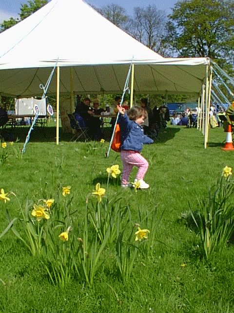 Hannah on the run!